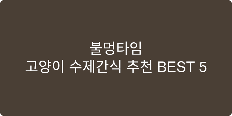 강아지 수제 간식 추천 이미지