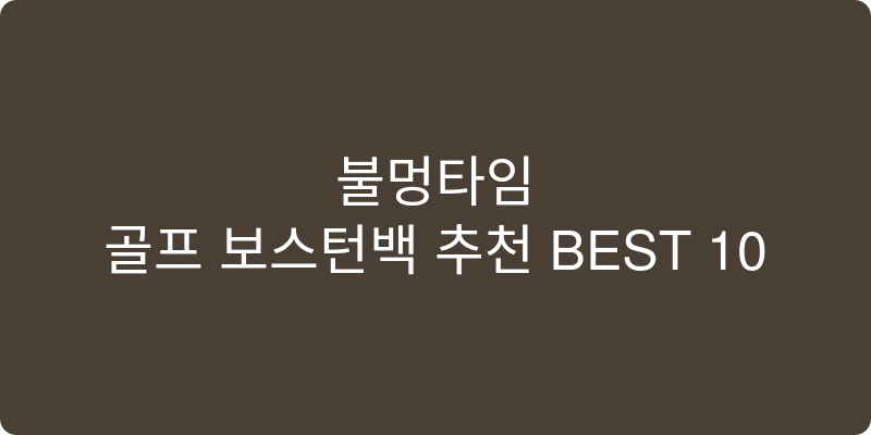 골프 보스턴백 추천 이미지