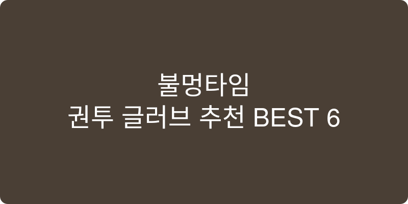 권투 글러브 추천 이미지