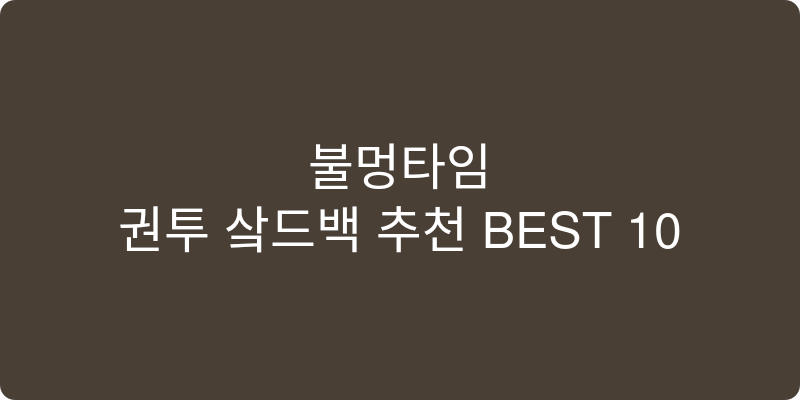 권투 샌드백 추천 이미지
