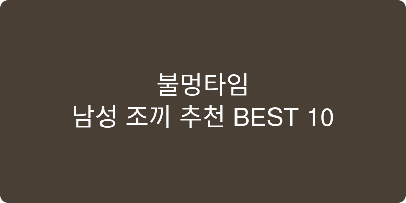 남성 조끼 추천 이미지