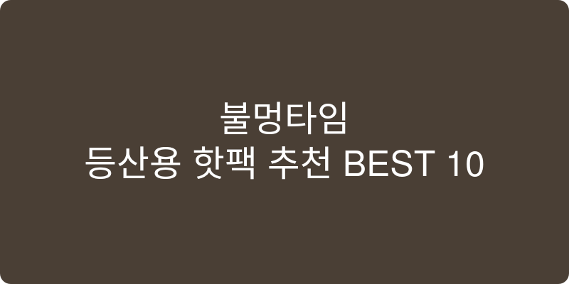 등산용 핫팩 추천 이미지