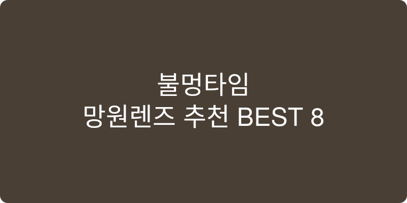 망원렌즈 추천 이미지