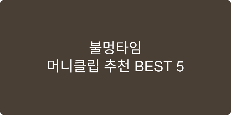 머니클립 추천 이미지