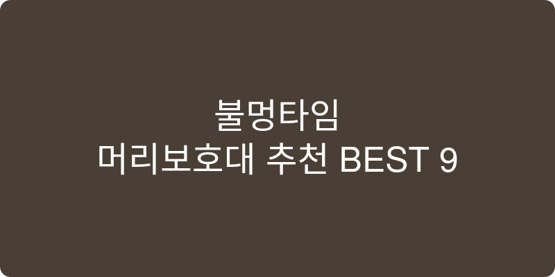 머리보호대 추천 이미지
