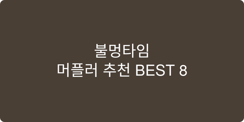 머플러 추천 이미지
