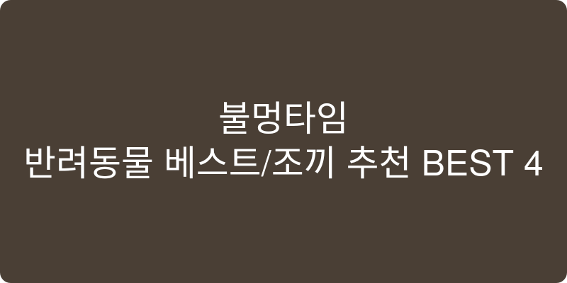 반려동물 베스트/조끼 추천 이미지