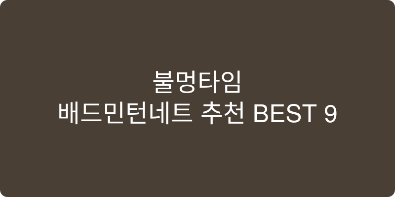 배드민턴네트 추천 이미지