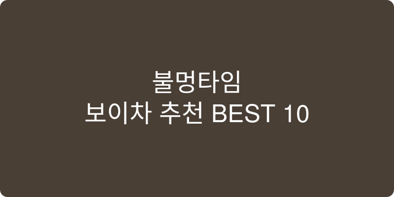 보이차 추천 이미지