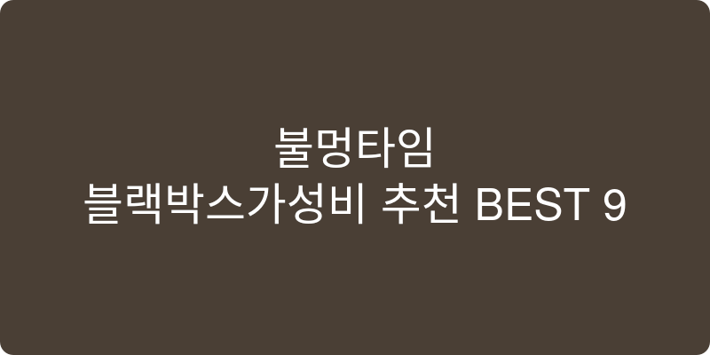 블랙박스가성비 추천 이미지