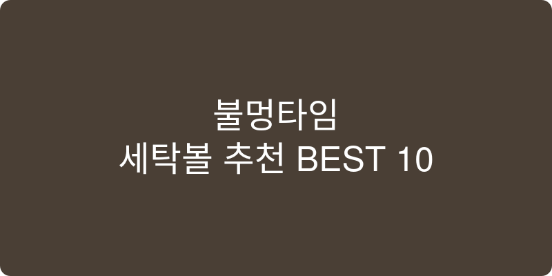 세탁볼 추천 이미지