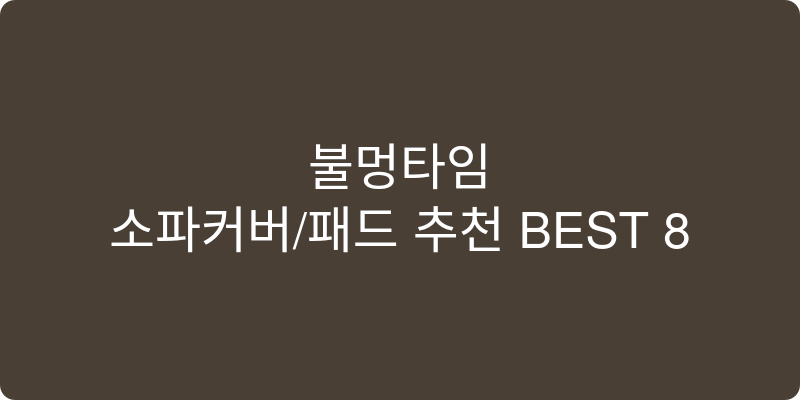 소파커버/패드 추천 이미지