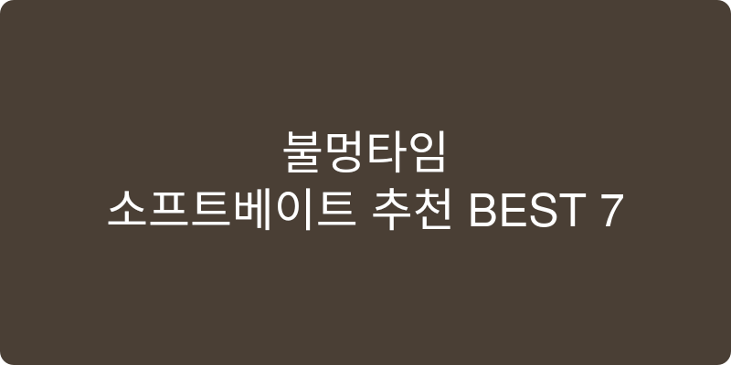 소프트베이트 추천 이미지