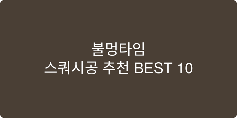 스쿼시공 추천 이미지