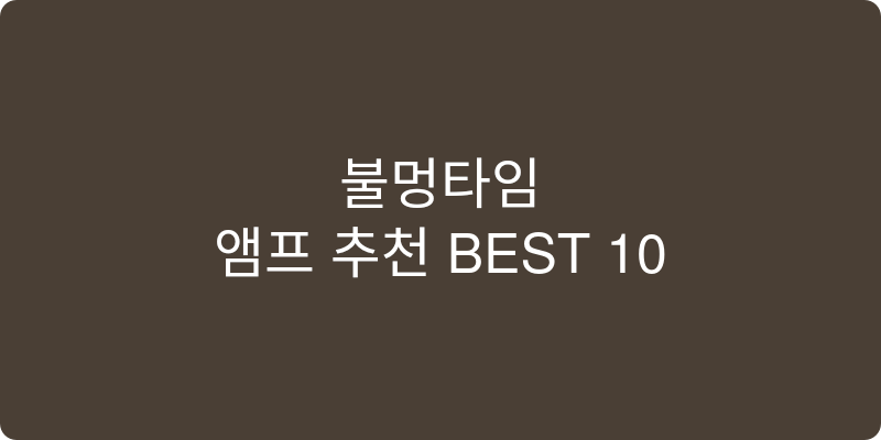 앰프 추천 이미지