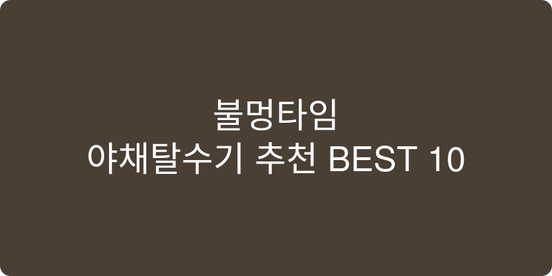 야채탈수기 추천 이미지