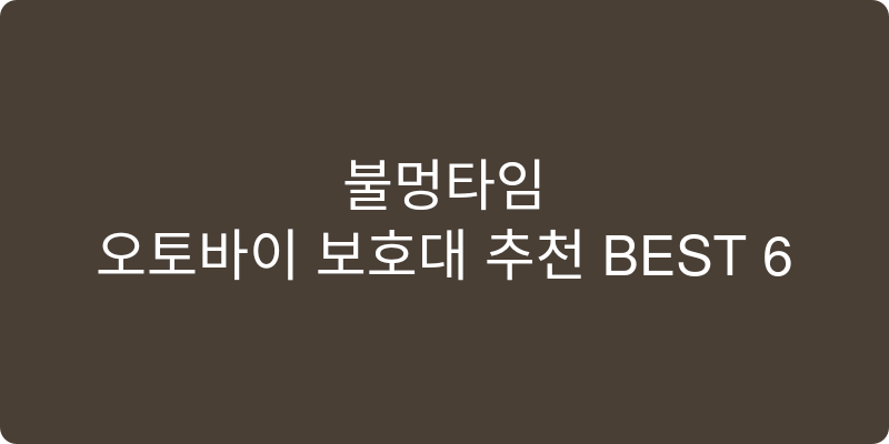 오토바이 보호대 추천 이미지
