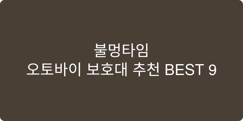 오토바이 보호대 추천 이미지