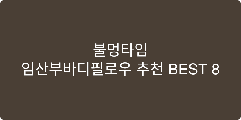임산부바디필로우 추천 이미지
