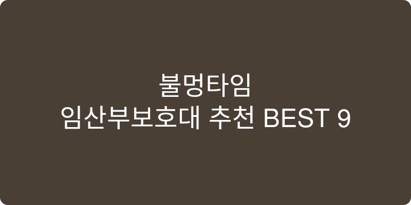 임산부보호대 추천 이미지