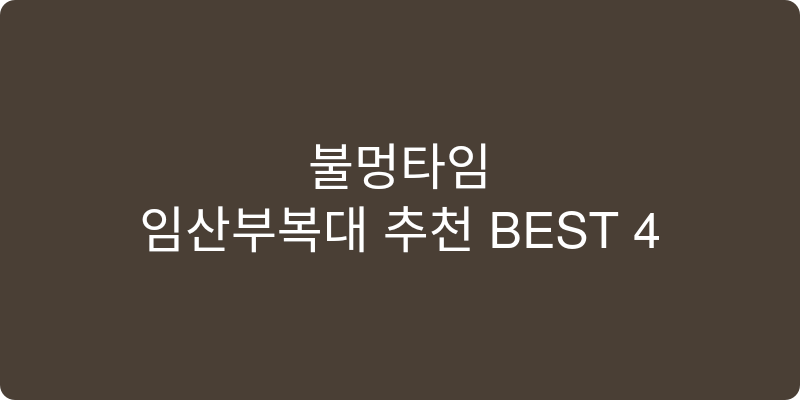 임산부복대 추천 이미지