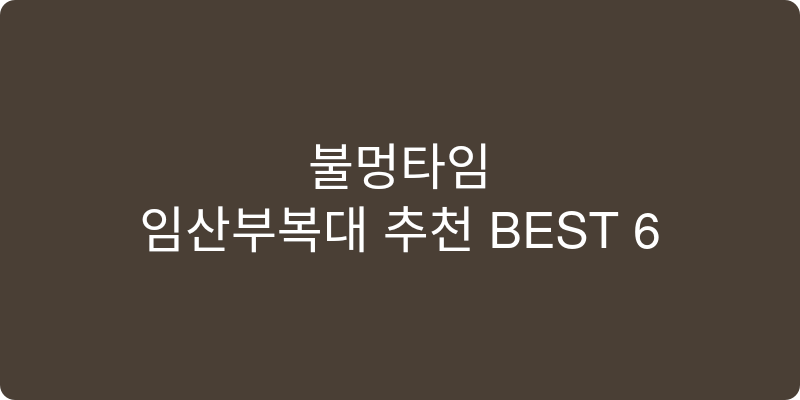 임산부복대 추천 이미지