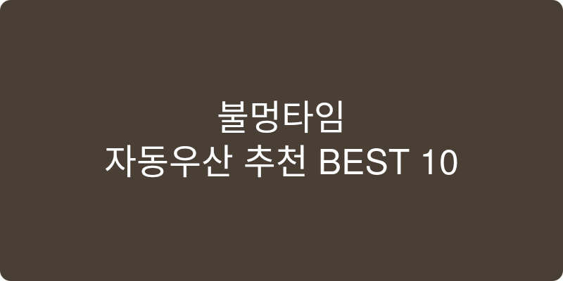 자동우산 추천 이미지