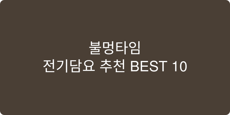 전기담요 추천 이미지