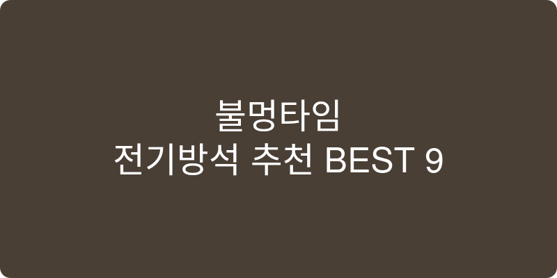 전기방석 추천 이미지
