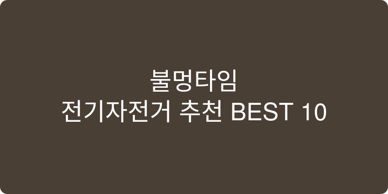 전기자전거 추천 이미지