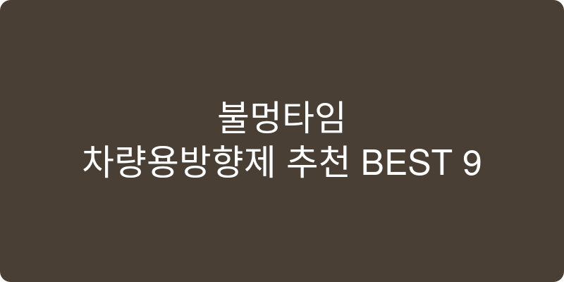 차량용방향제 추천 이미지