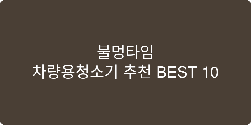 차량용청소기 추천 이미지
