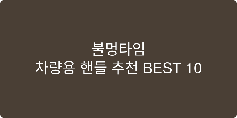 차량용 핸들 추천 이미지
