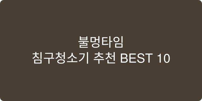 침구청소기 추천 이미지