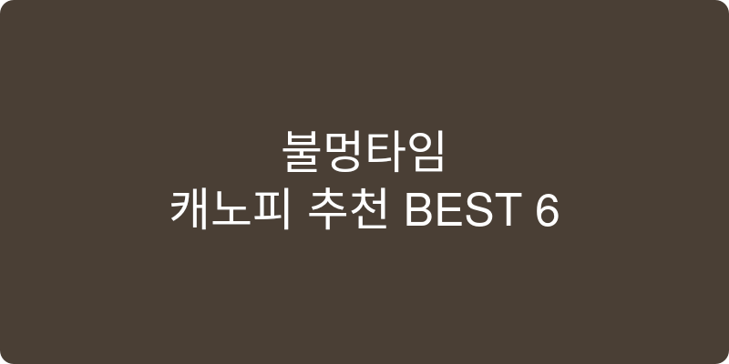 캐노피 추천 이미지