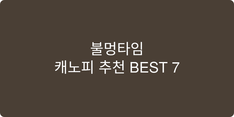 캐노피 추천 이미지