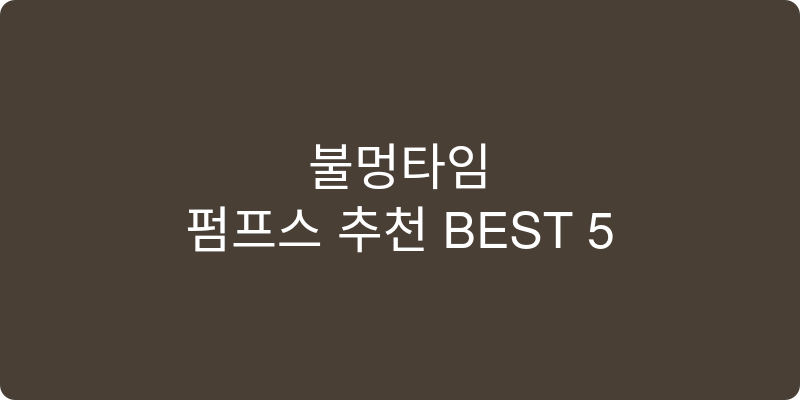 펌프스 추천 이미지