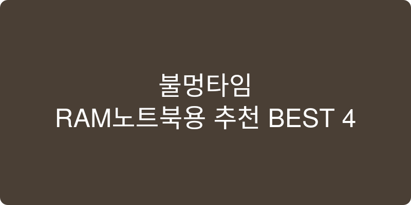 RAM노트북용 추천 이미지
