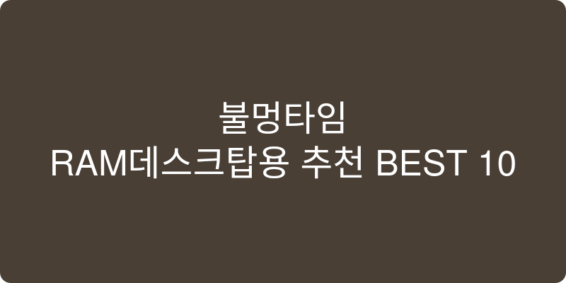RAM데스크탑용 추천 이미지