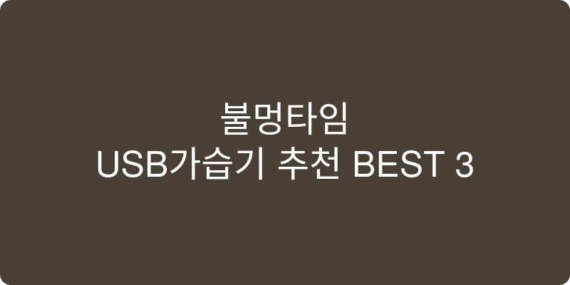 USB가습기 추천 이미지