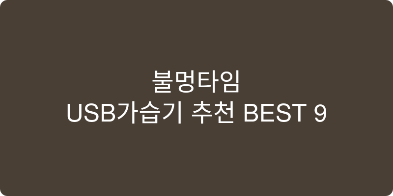 USB가습기 추천 이미지
