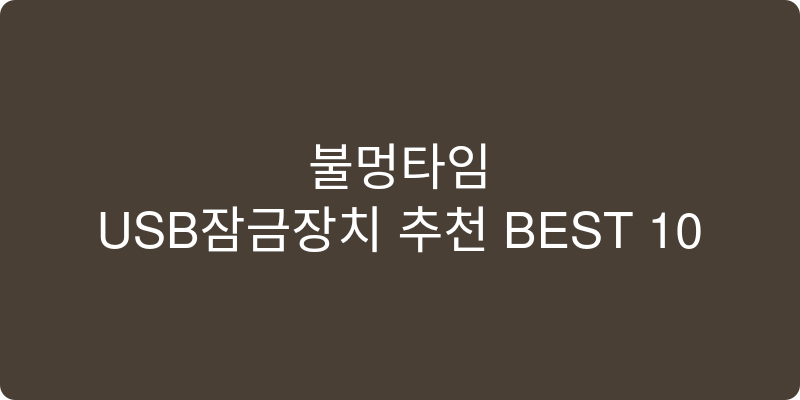 USB잠금장치 추천 이미지