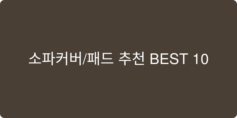 소파커버/패드 추천 이미지