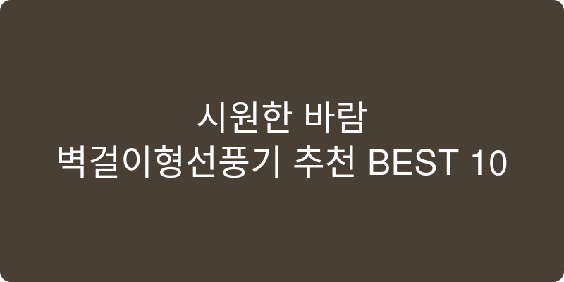 벽걸이형선풍기 추천 이미지