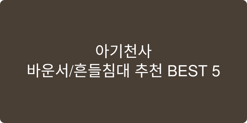 바운서/흔들침대 추천 이미지