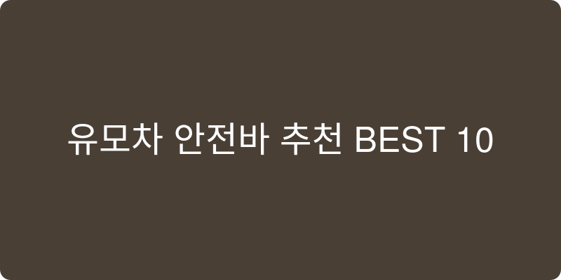 유모차보호대/안전바 추천 이미지