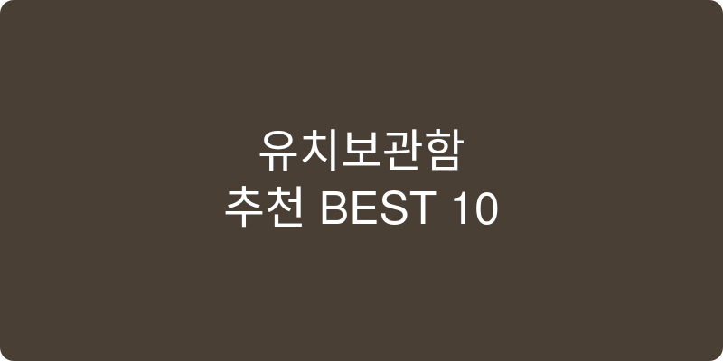 유치보관함 추천 이미지