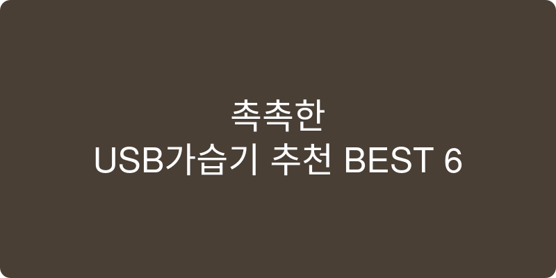 USB가습기 추천 이미지