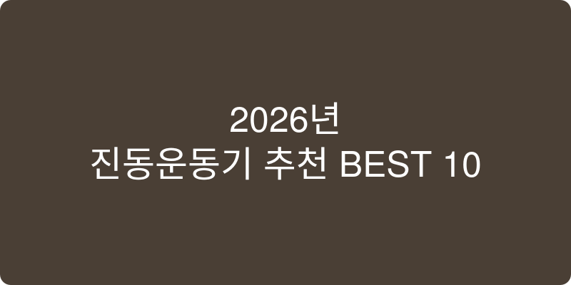 진동운동기 추천 이미지
