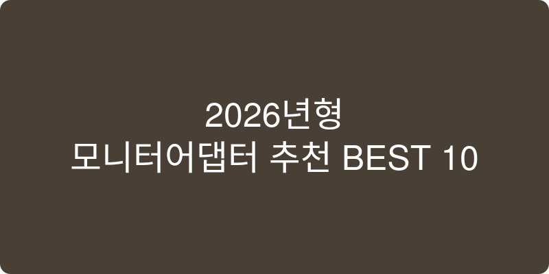 모니터어댑터 추천 이미지